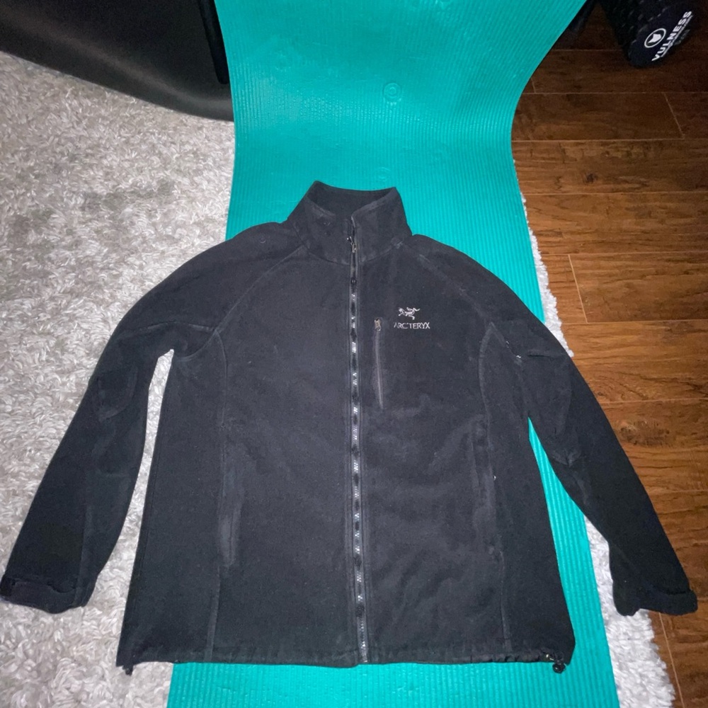 Vintage Arc'teryx Fleece Jacket Black, Sz M Mens